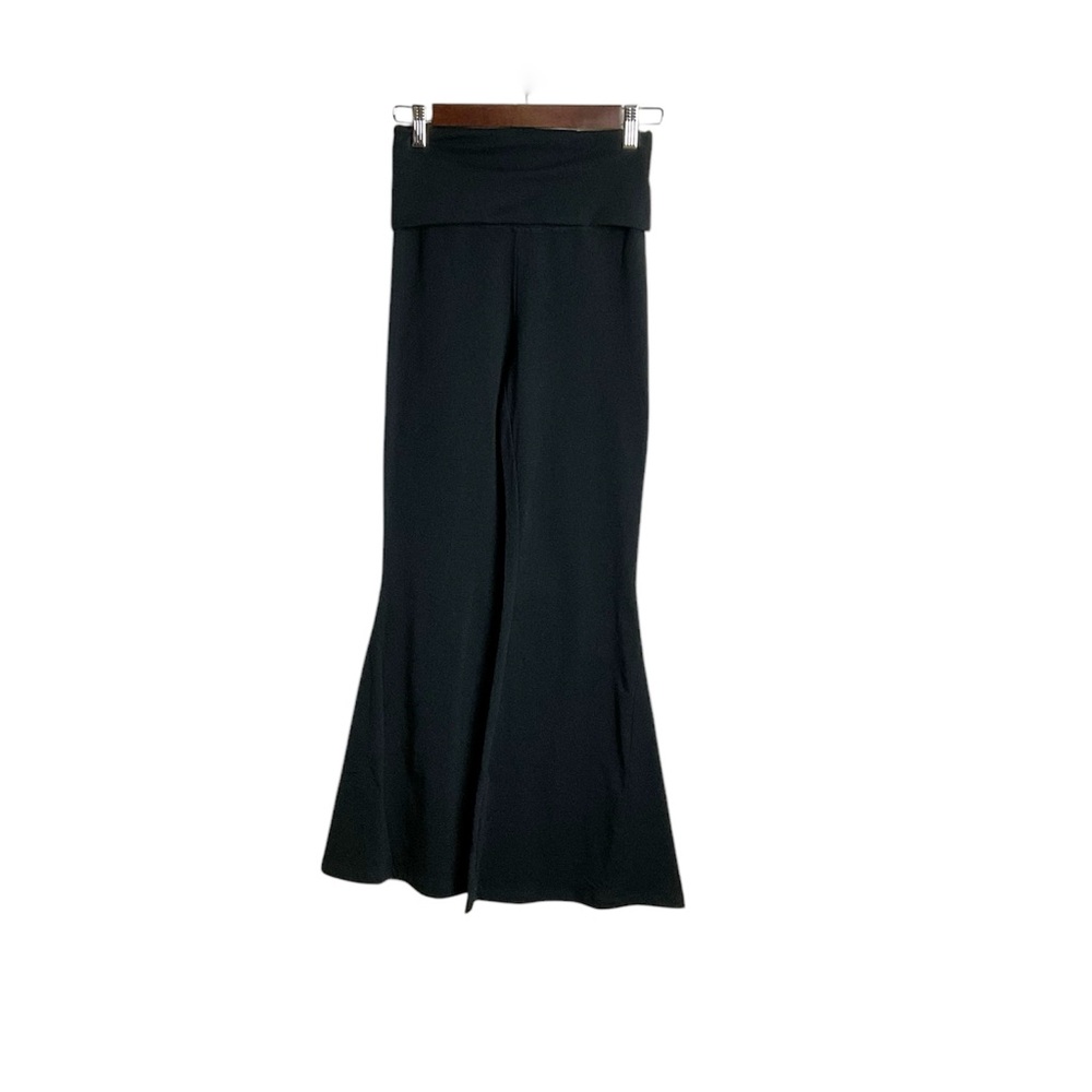 Offline Fold‎ Over High Rise Extreme Flare Leggings Size Small Short Black